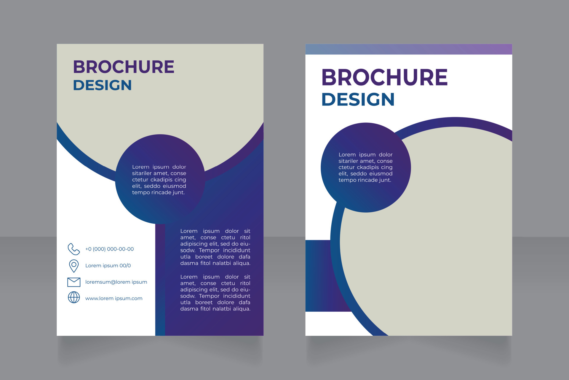 Business bank account advantages blank brochure design Banking service