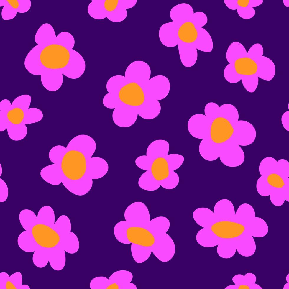 Simple nature floral vector background. Line art. Fashion design for your textile and fabric, wrapping, any surface.