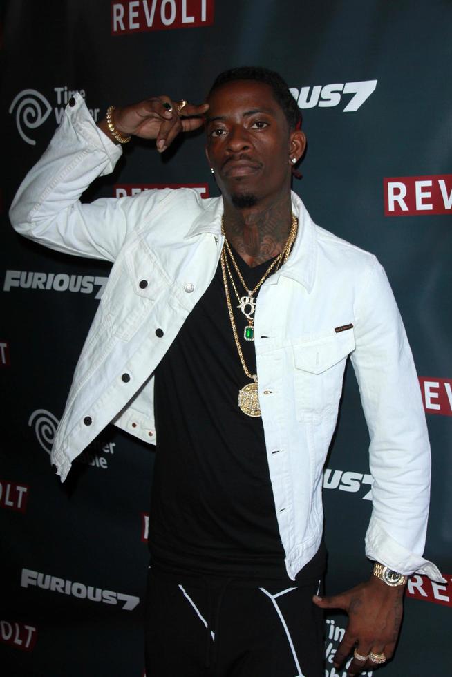 LOS ANGELES, APR 1 - Dequantes Lamar, Aka Rich Homie Quan at the Live Perfomances from Furious 7 Soundtrack at the REVOLT Live Studios on April 1, 2015 in Los Angeles, CA photo