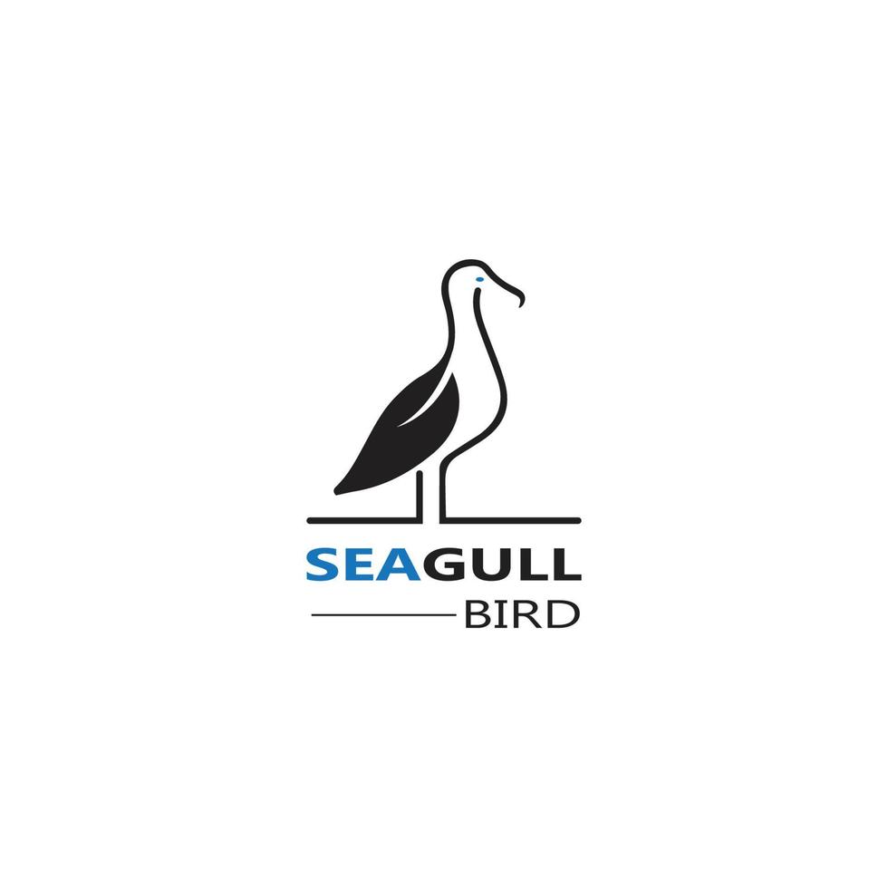Seagull  Bird logo icon  vector designs