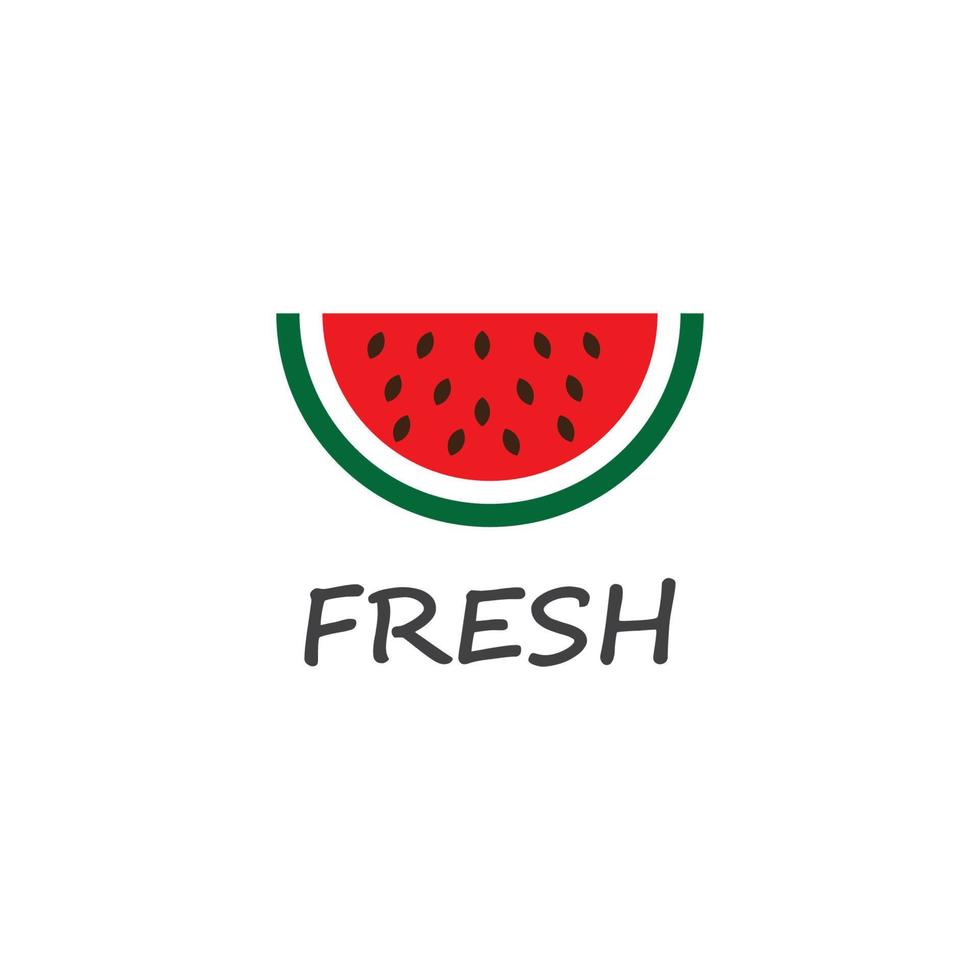 slice watermelon icon vector