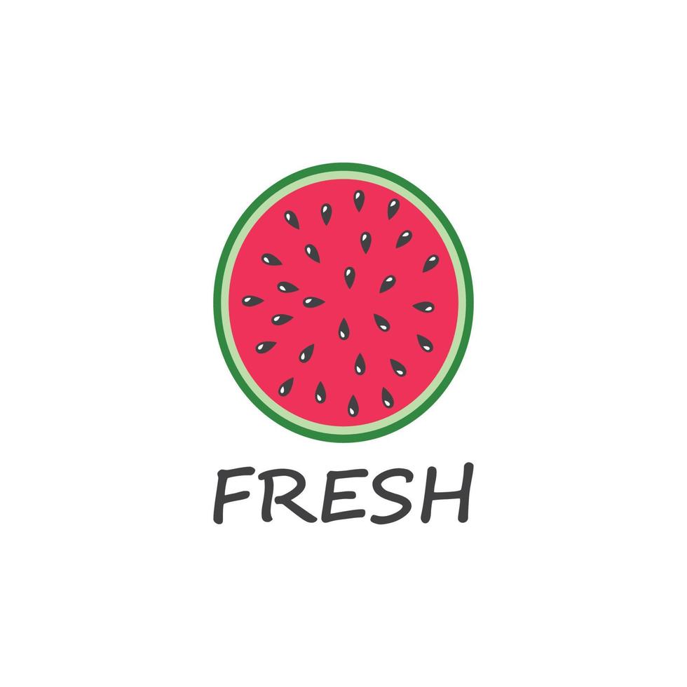 slice watermelon icon vector