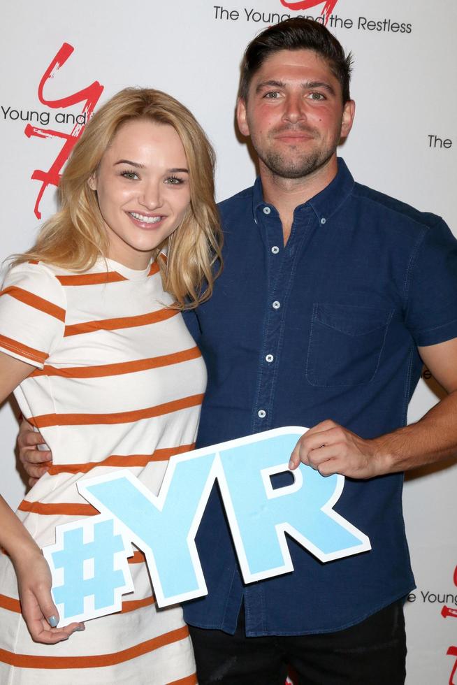LOS ANGELES, SEP 8 - Hunter King, Robert Adamson at the Young and The Resltless 11,000 Show Celebration at the CBS Television City on September 8, 2016 in Los Angeles, CA photo