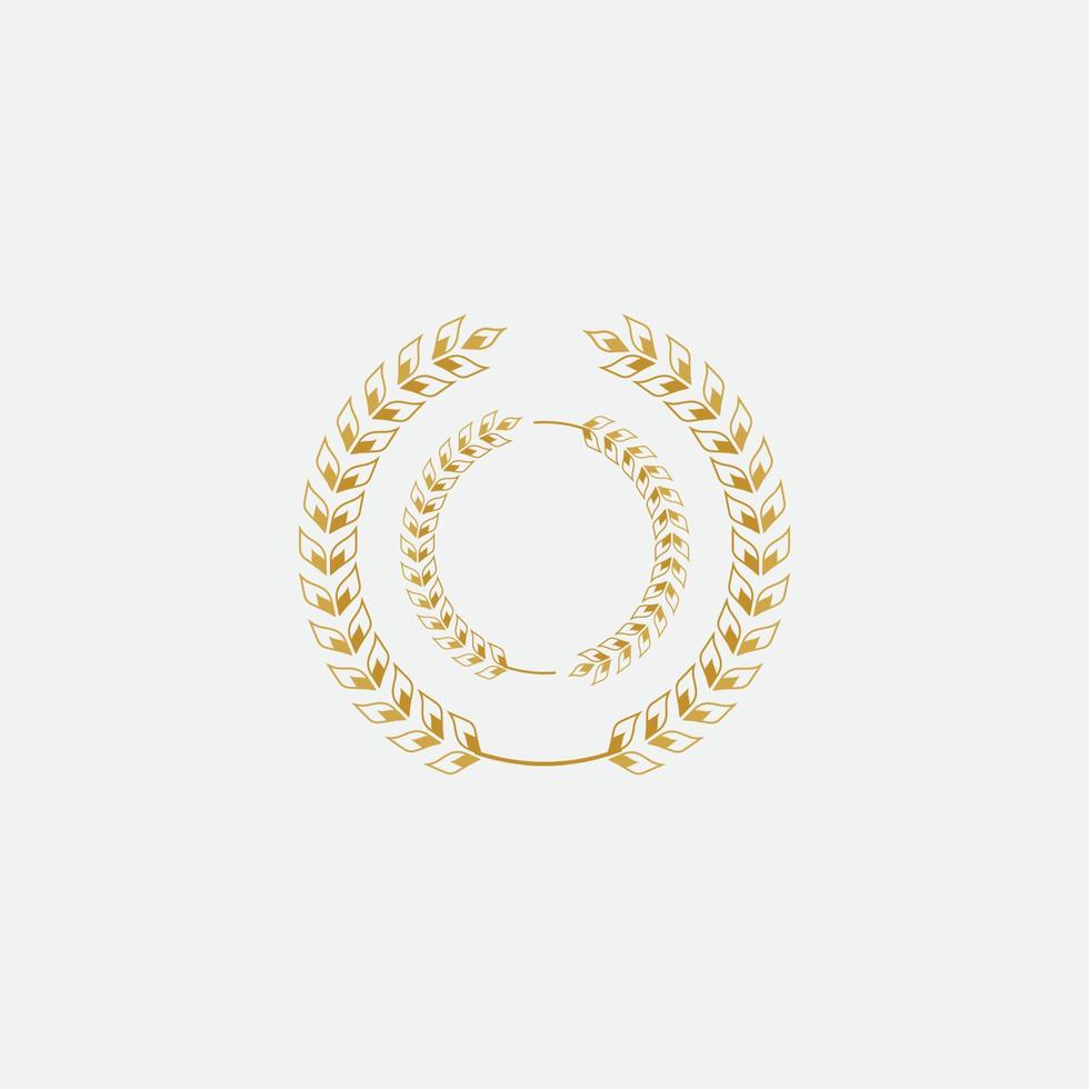 Agriculture wheat  logo vector