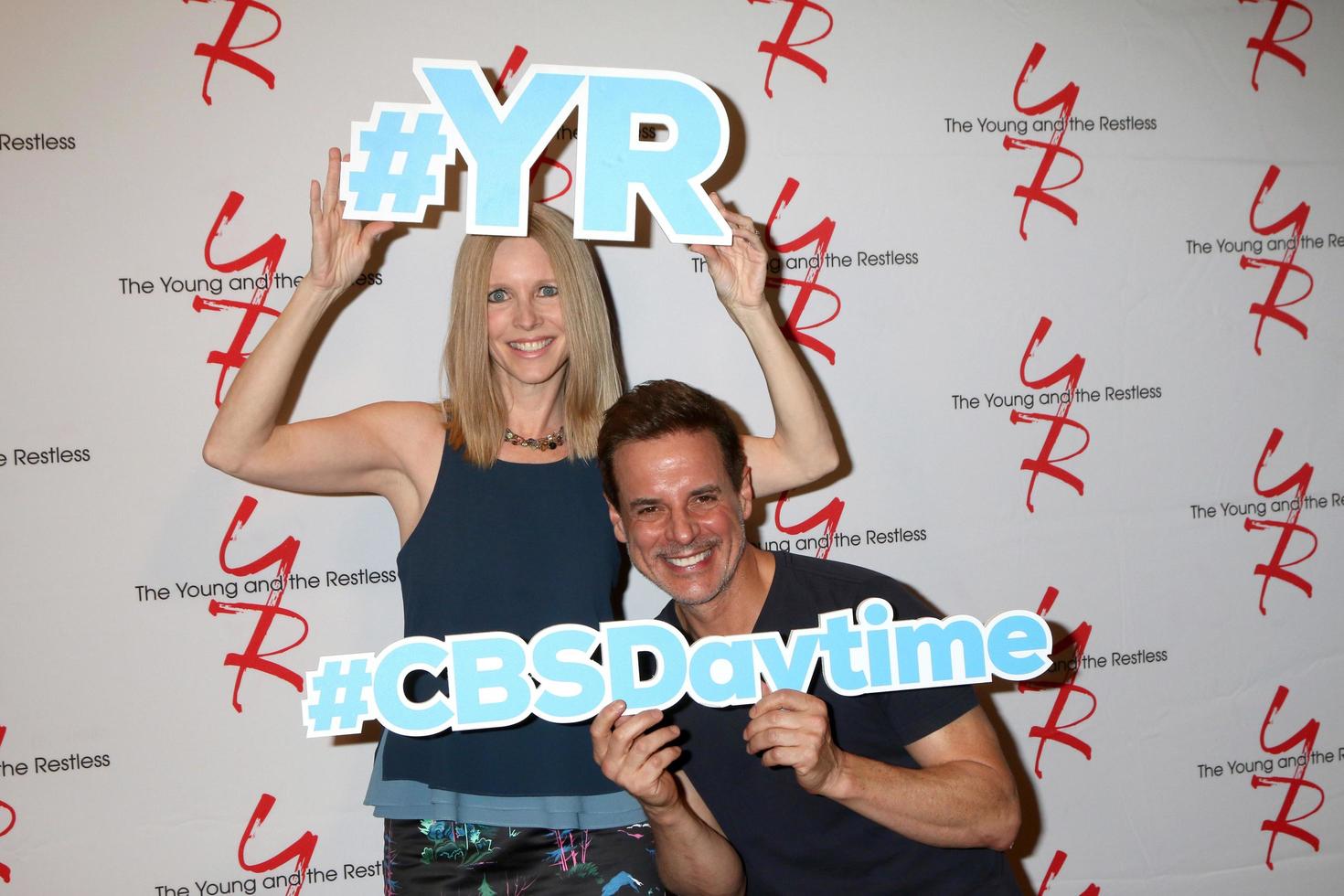 LOS ANGELES, SEP 8 - Lauralee Bell, Christian LeBlanc at the Young and The Resltless 11,000 Show Celebration at the CBS Television City on September 8, 2016 in Los Angeles, CA photo