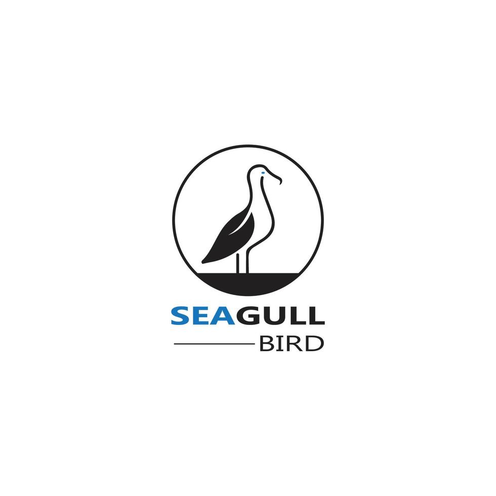 Seagull  Bird logo icon  vector designs