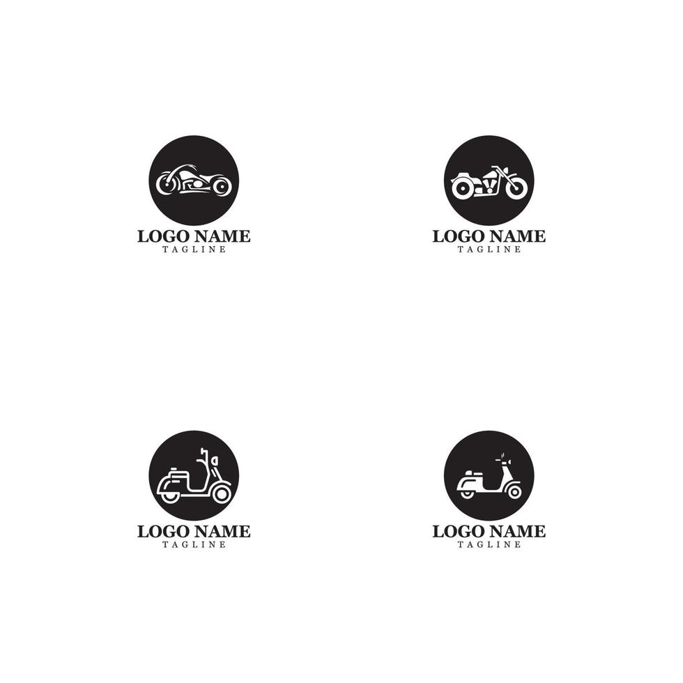 Motorcycle Icon Vector Design Template