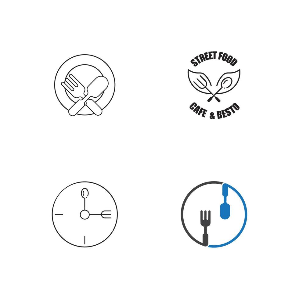 Fork, knife and spoon icon design vector