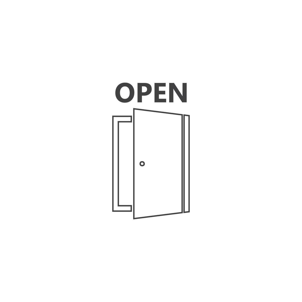 Door icon vector illustration