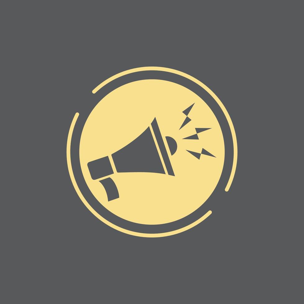 Megaphone vector illustration design template