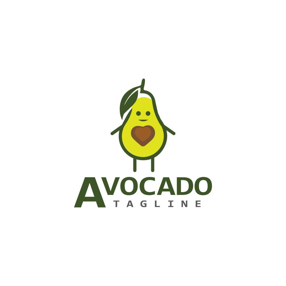 Avocado vector icon illustration design