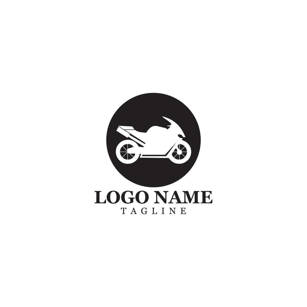 Motorcycle Icon Vector Design Template