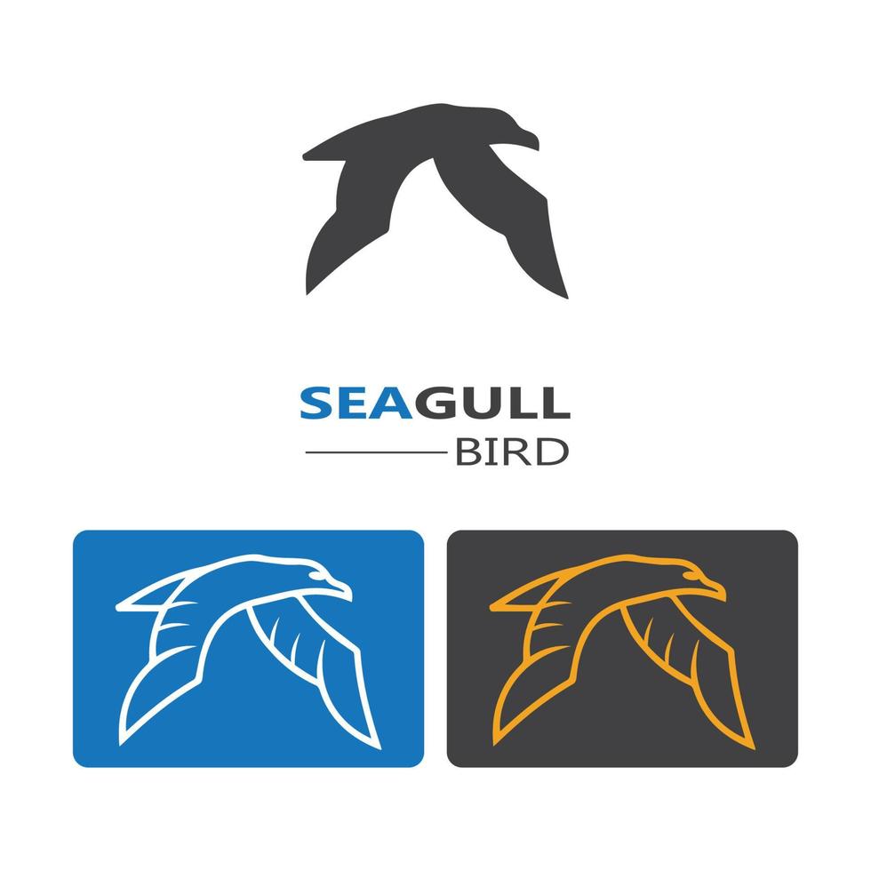 Seagull  Bird logo icon  vector designs