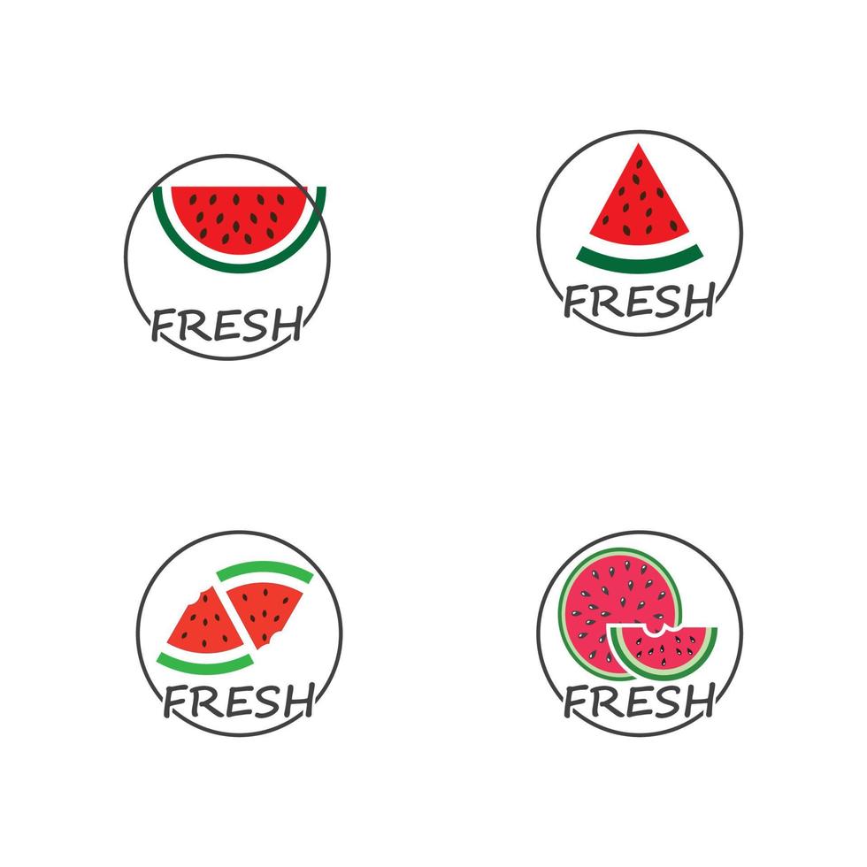slice watermelon icon vector