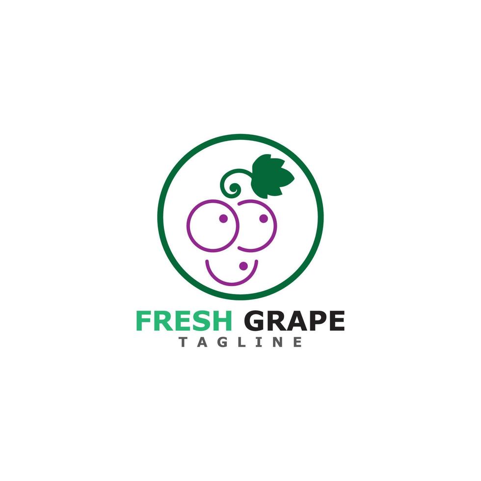 Grapes vector icon illustration design