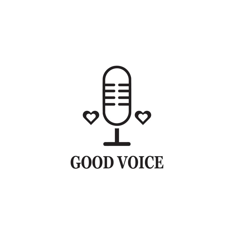 Microphone Icon vector Design Template