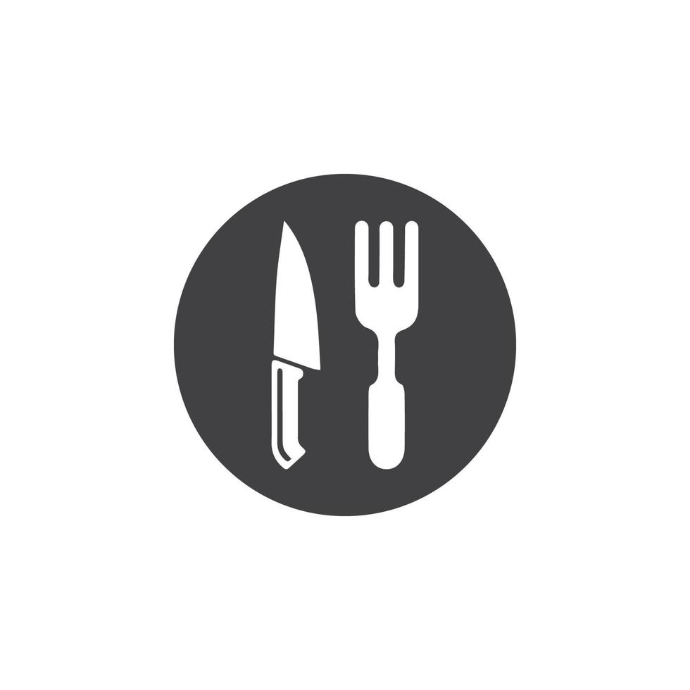 Fork, knife and spoon icon design vector