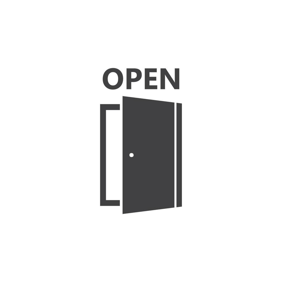 Door icon vector illustration