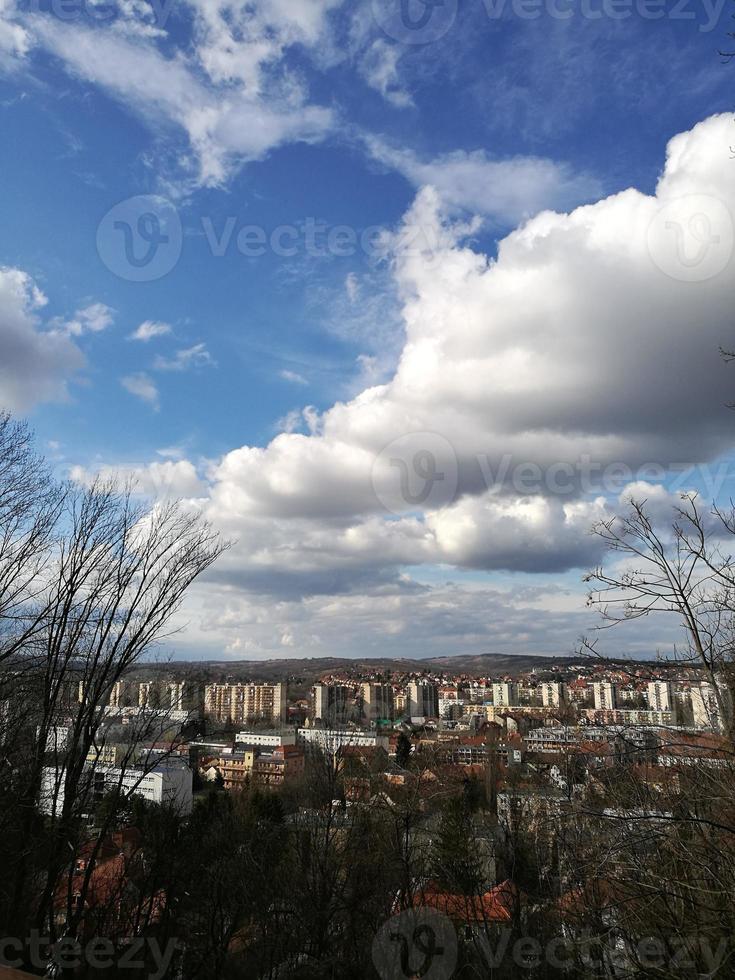 From the lookout in Miskolc, the beautiful cityscape photo