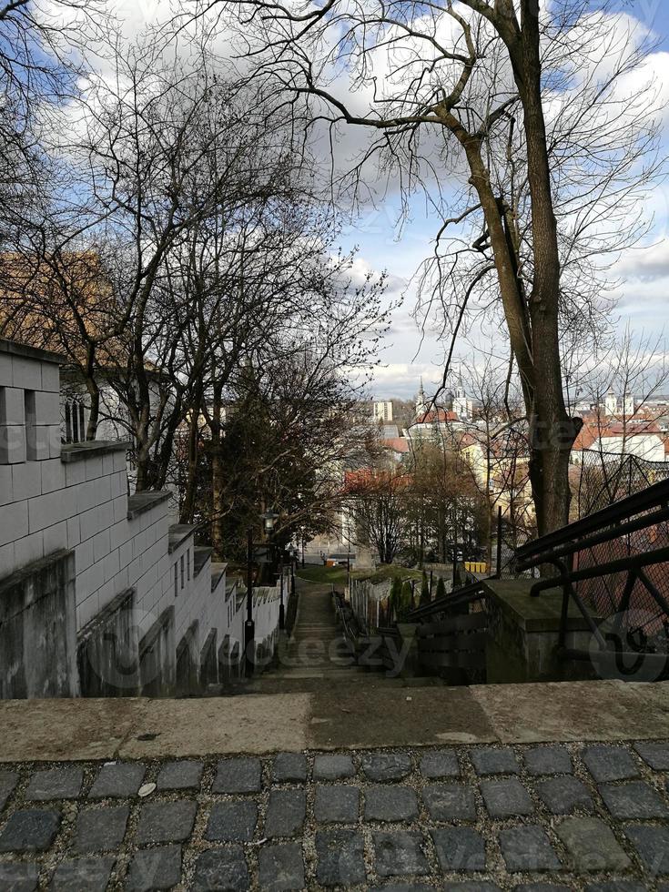 Miskolc cityscape on the way down from the Avas lookout photo