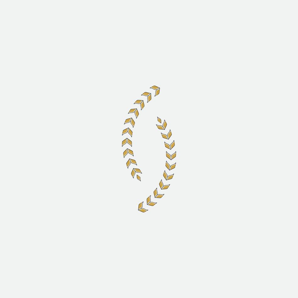 Agriculture wheat  logo vector