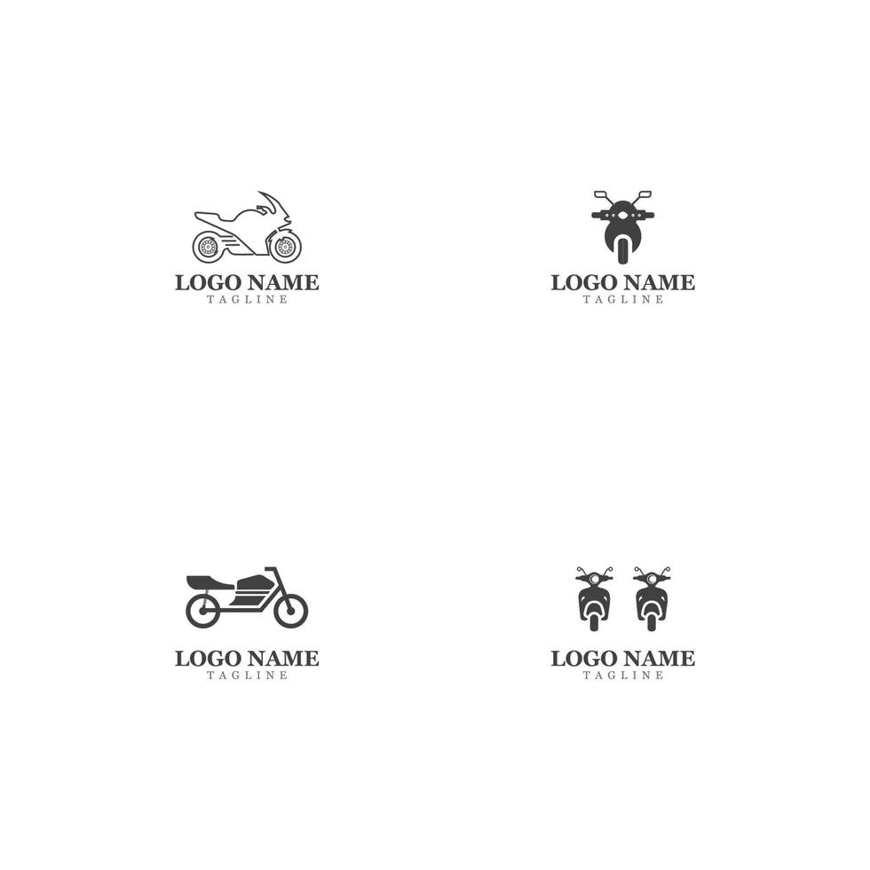 Motorcycle Icon Vector Design Template