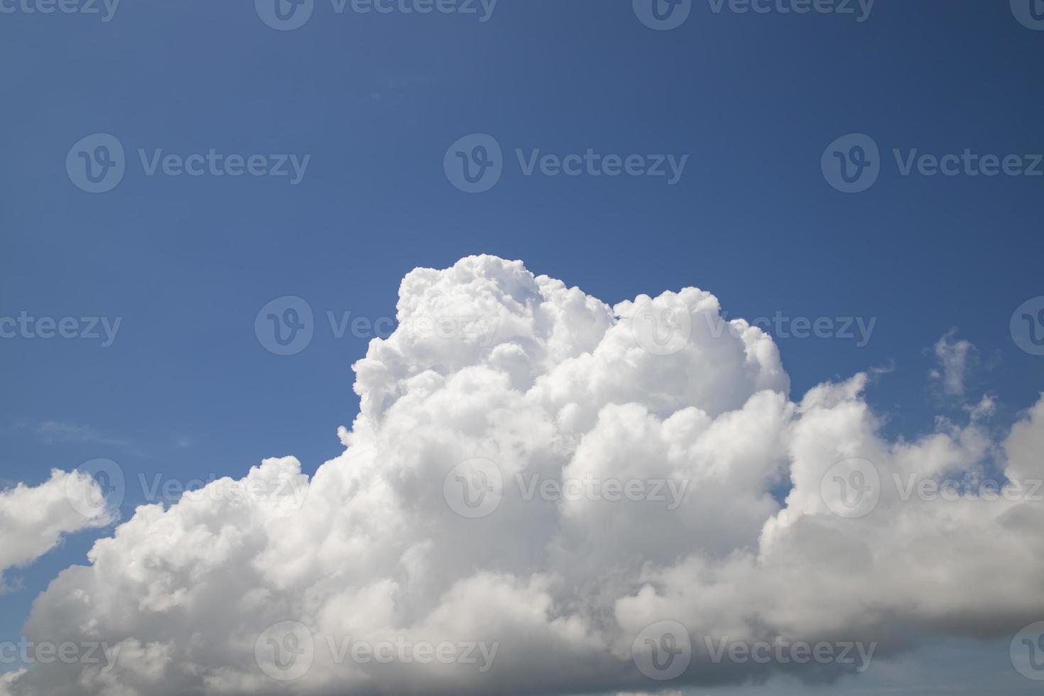 Beautiful Blue Sky With White Cloud Natural background view photo