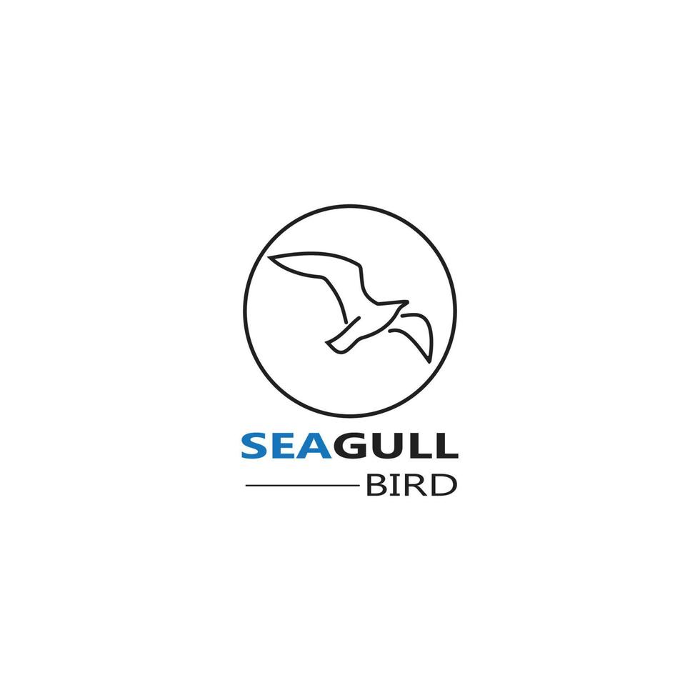 Seagull  Bird logo icon  vector designs