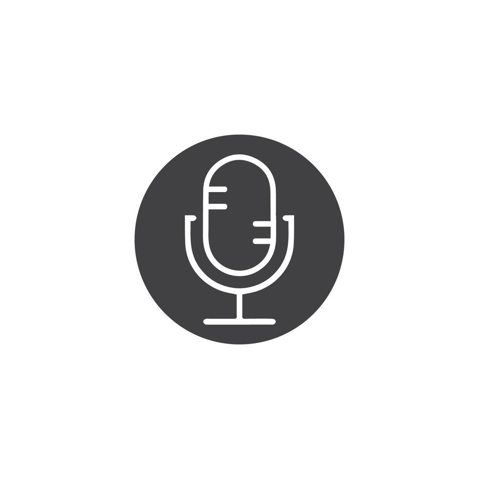 Microphone Icon vector Design Template