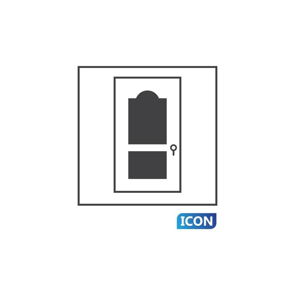 Door icon vector illustration
