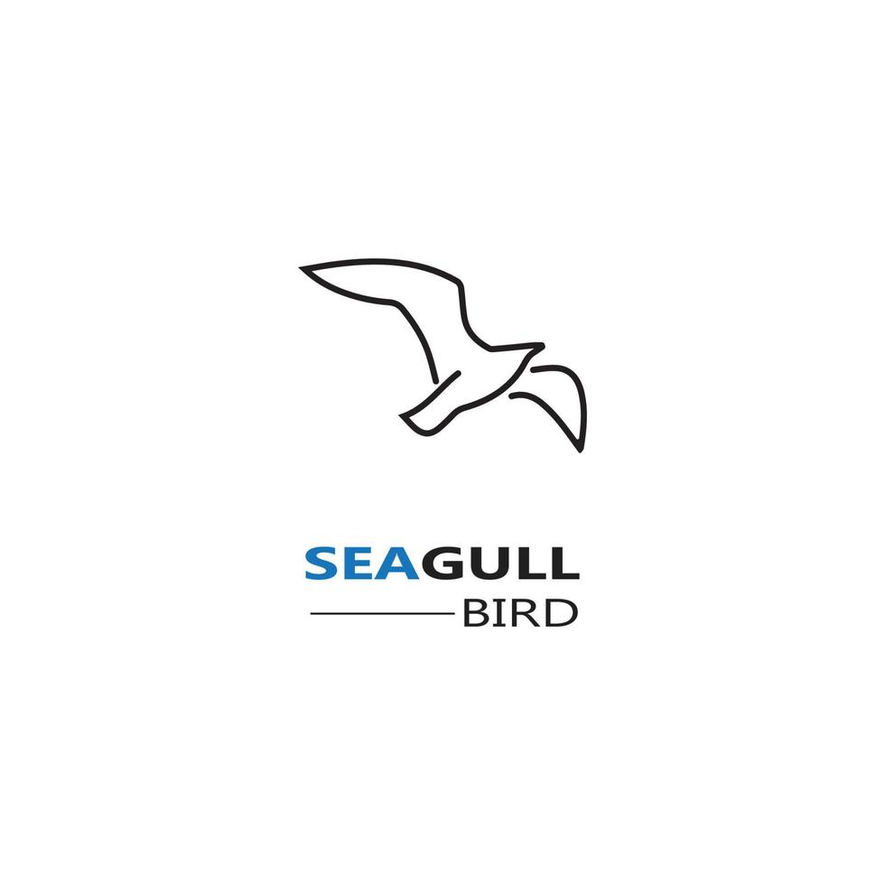 Seagull  Bird logo icon  vector designs