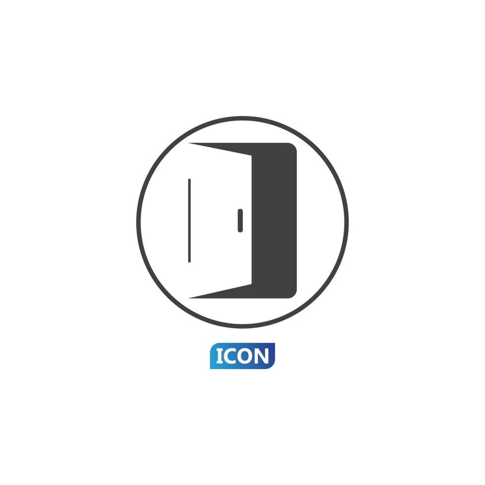 Door icon vector illustration