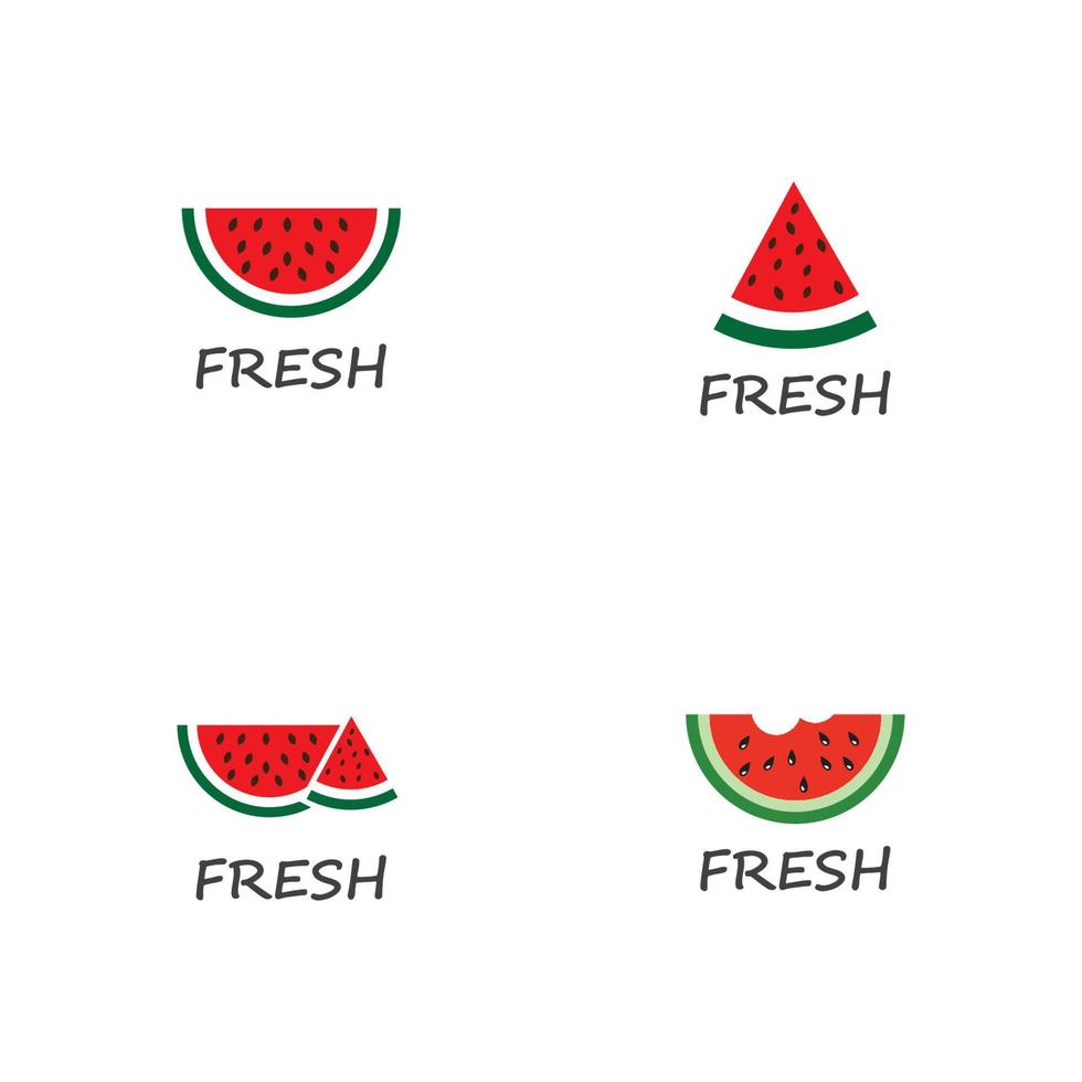slice watermelon icon vector