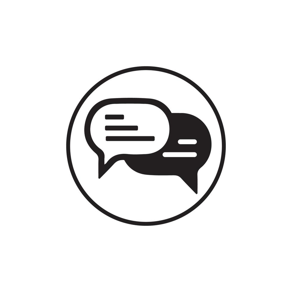 Speech bubble icon vector illustration