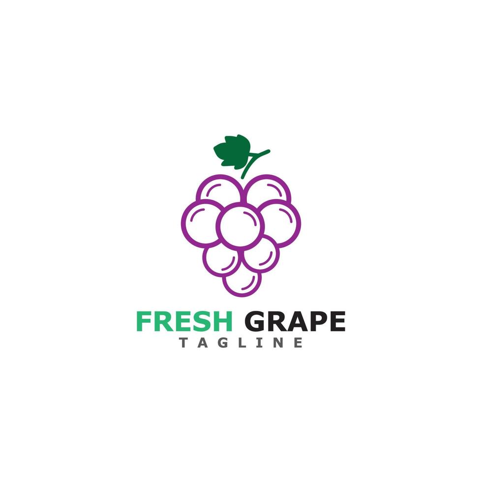 Grapes vector icon illustration design