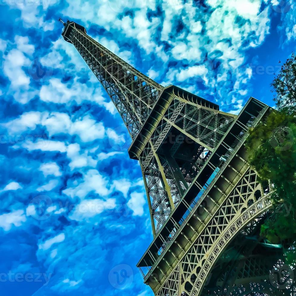 Photo on theme of beautiful big Eiffel Tower