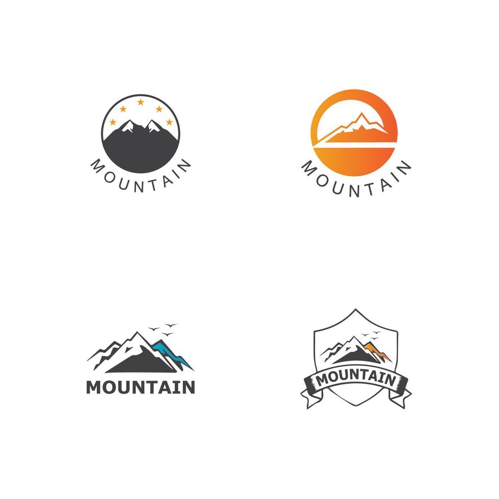 Mountain icon Logo vector