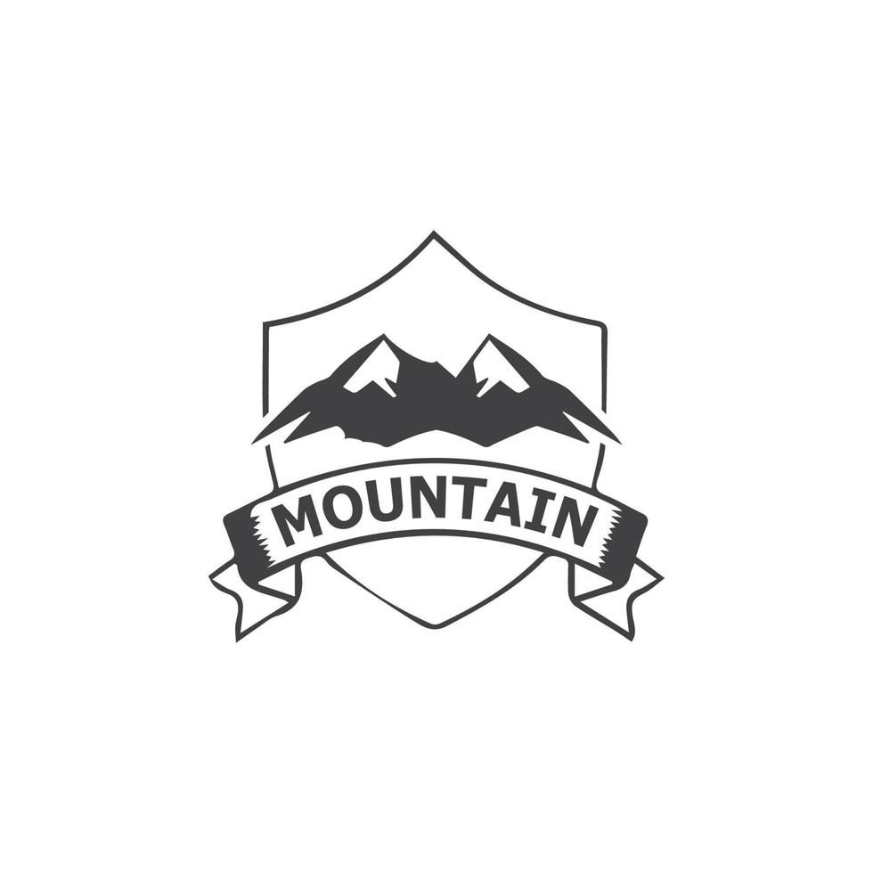 logotipo de icono de montaña vector