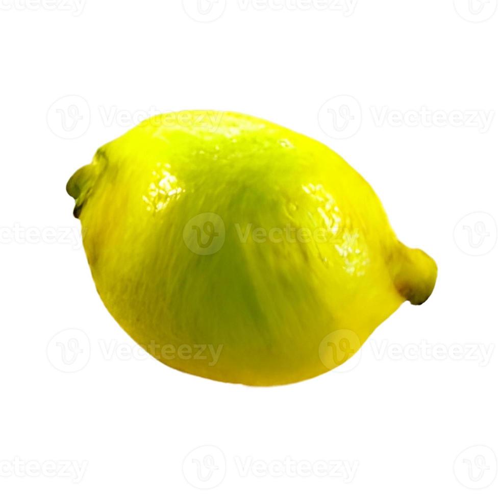 lemon fruit and half cut lemon isolated on white background Clipping Path photo