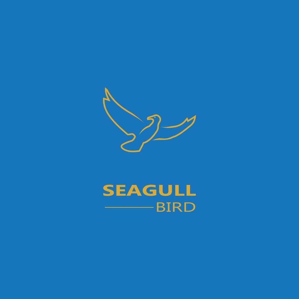 Seagull  Bird logo icon  vector designs