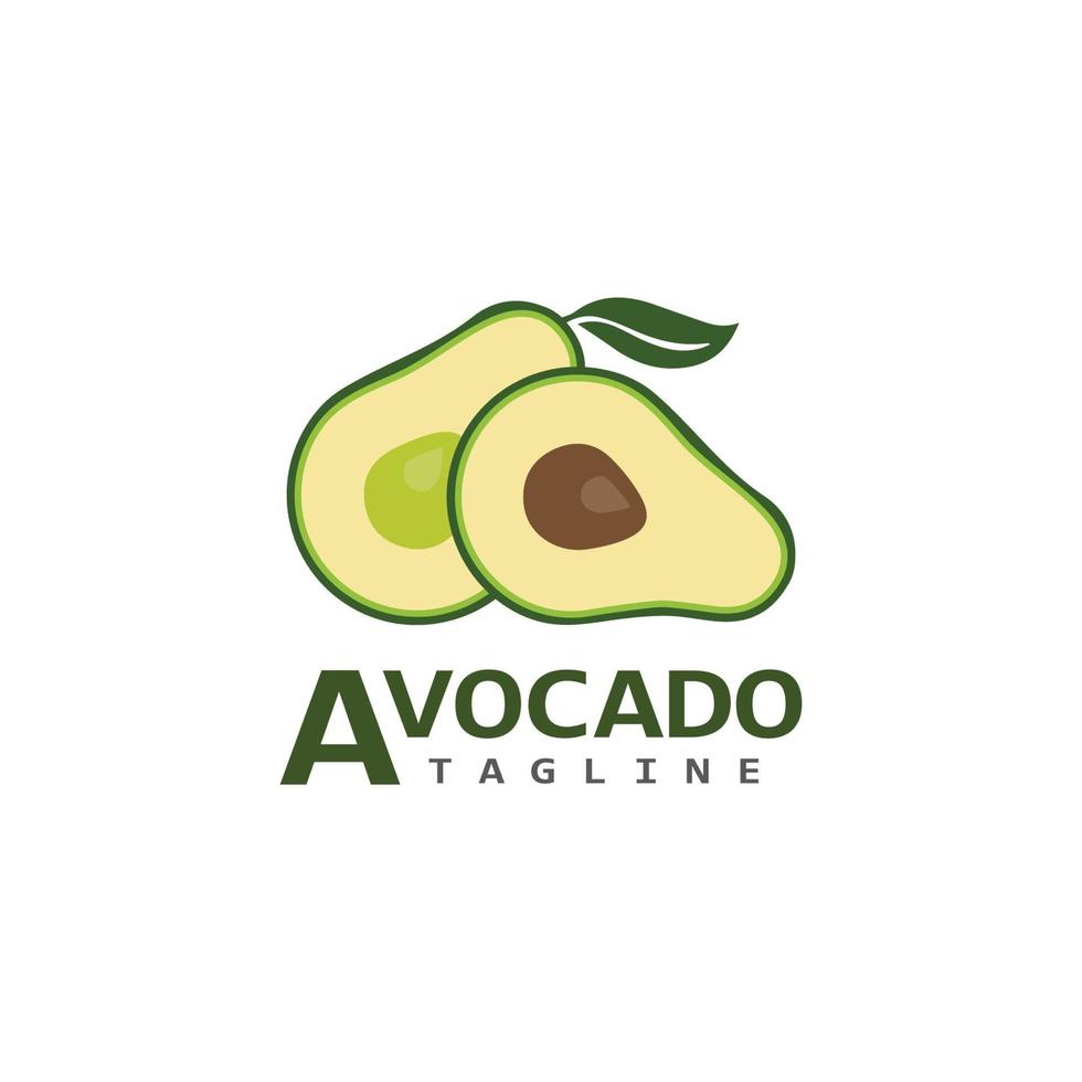 Avocado vector icon illustration design