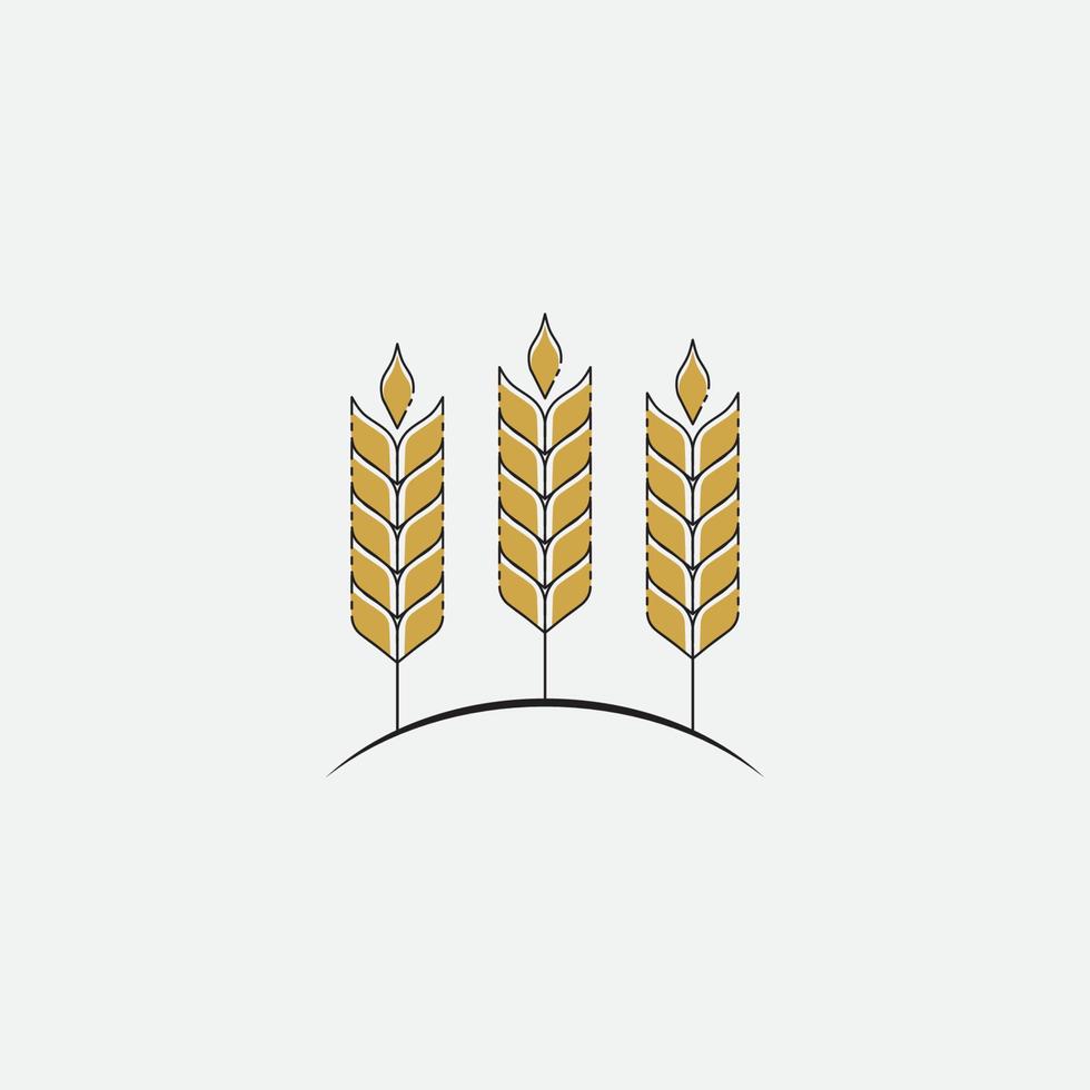 agricultura trigo logo vector