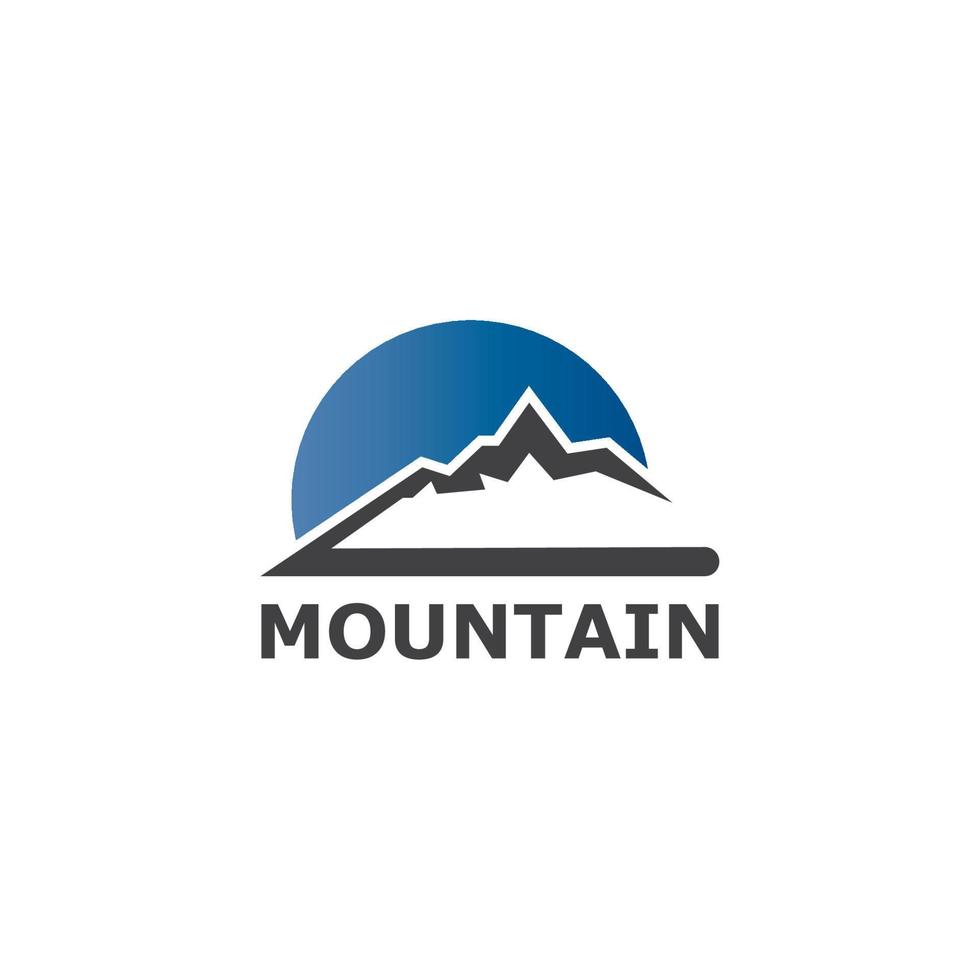 logotipo de icono de montaña vector