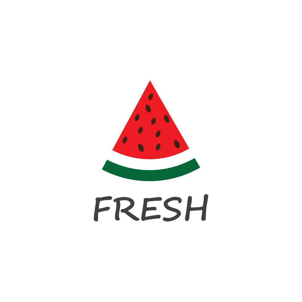 slice watermelon icon vector