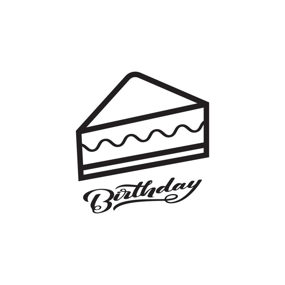 Cake sign icon vector illustration