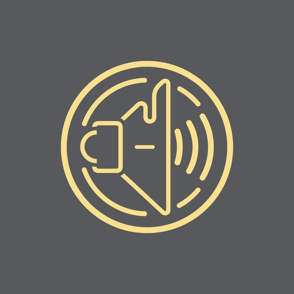 Megaphone vector illustration design template