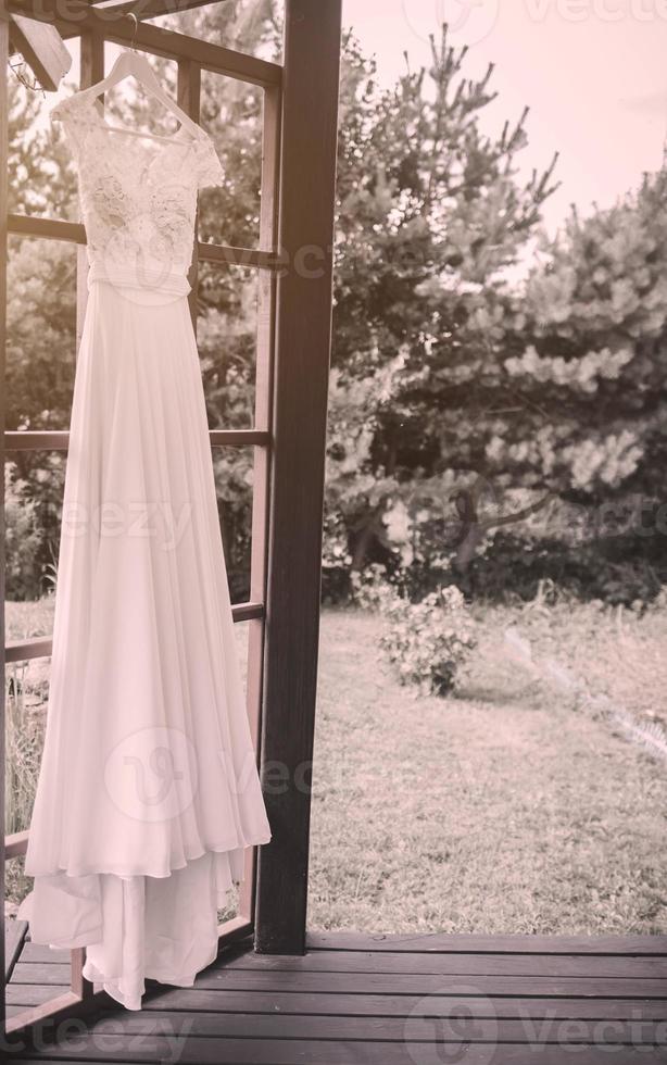 vestido de novia. nupcial foto