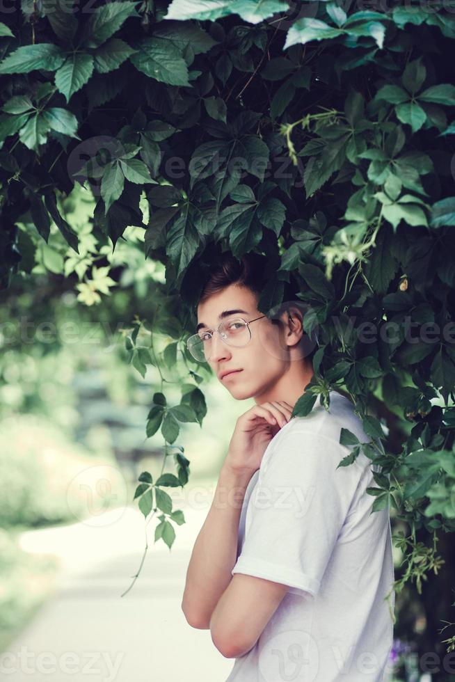 Stylish young man in t-shirt photo