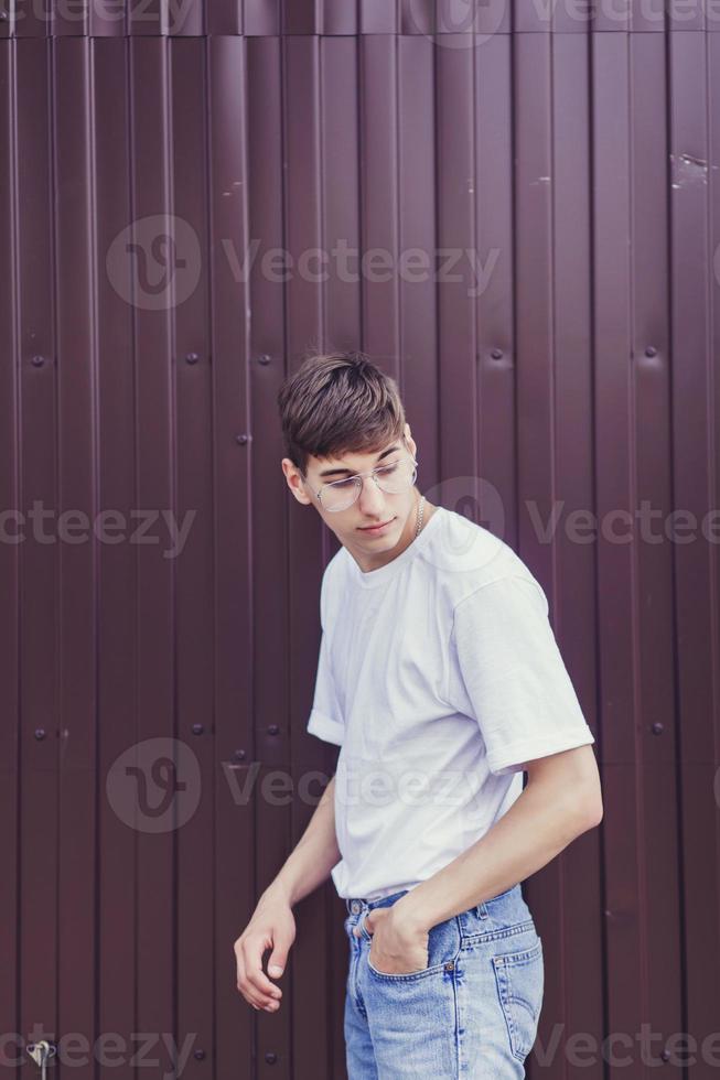 Portrait of young stylish man photo