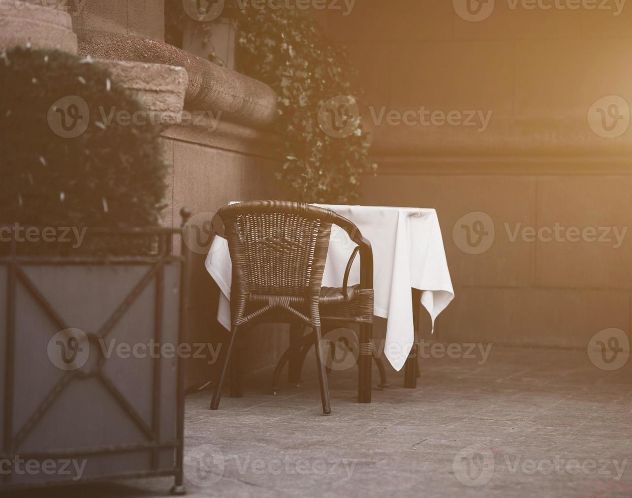 Cozy street cafe photo